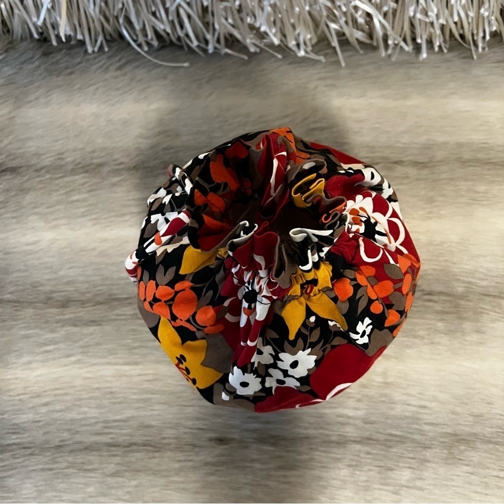 VERA BRADLEY Bittersweet 2013 Ditty Bag Drawstring Lined Yellow Brown Y2K Travel - Picture 6 of 13